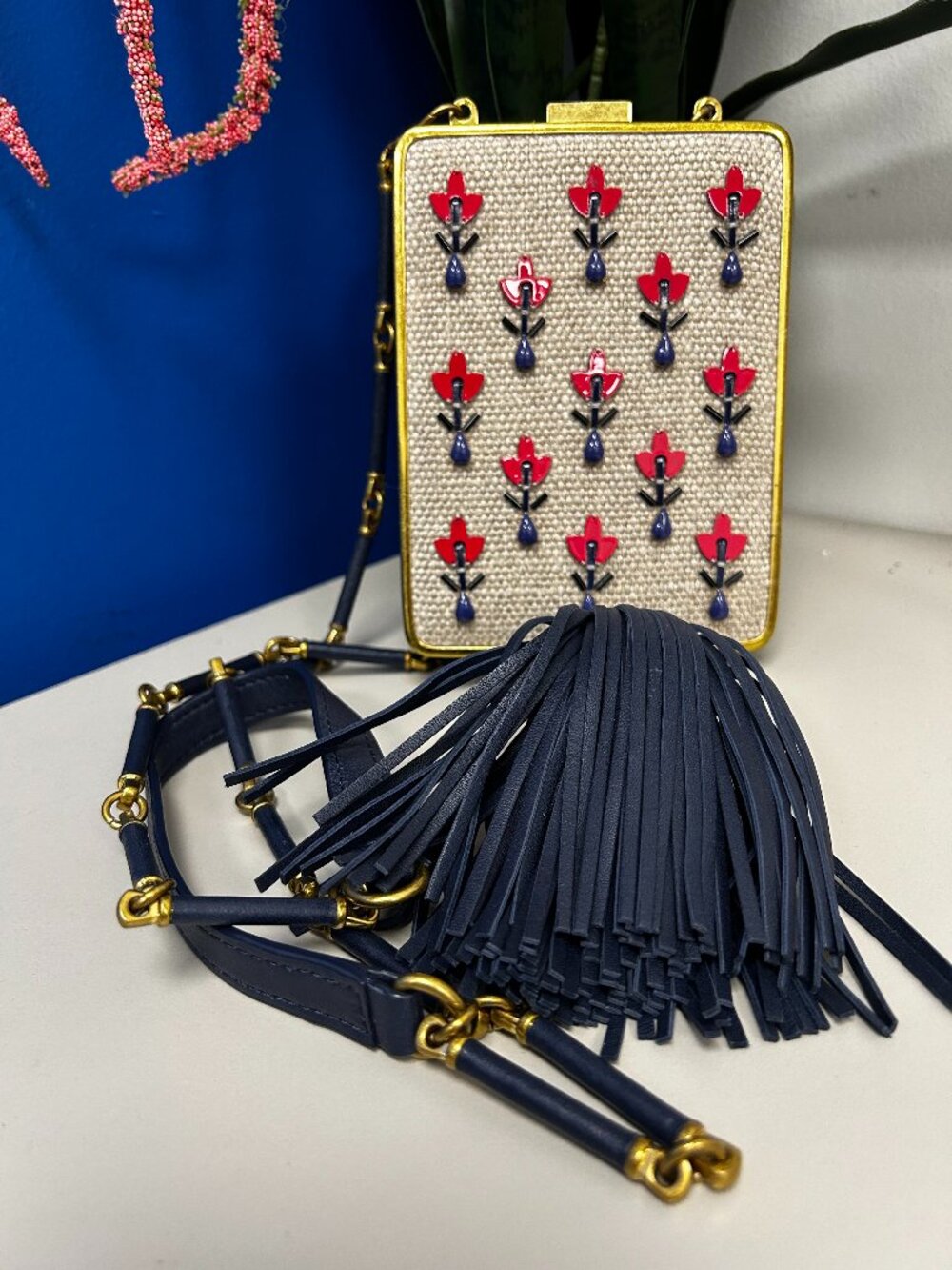 TORY BURCH Clutch Embellished Adele Minaudiere